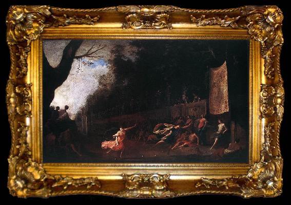 framed  Johann Heinrich Schonfeldt Atalanta and Hippomenes, ta009-2
